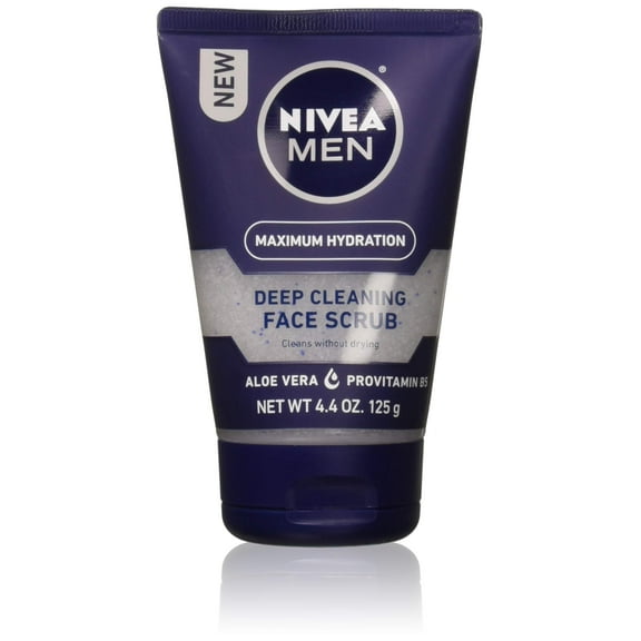 Nivea For Men Original, Deep Cleaning Face Scrub 4.4 Oz (Pack Of 2)