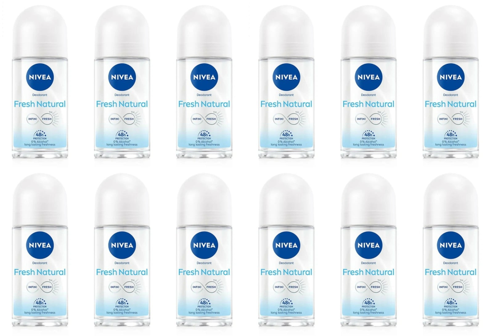 Nivea Fresh Natural Infini-Fresh Roll-On Deodorant Antibacterial