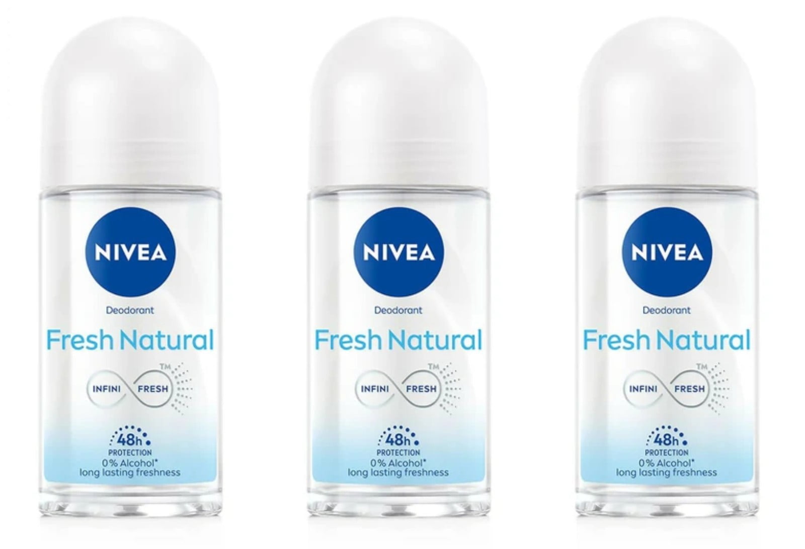Nivea Fresh Natural Infini-Fresh Roll-On Deodorant Antibacterial