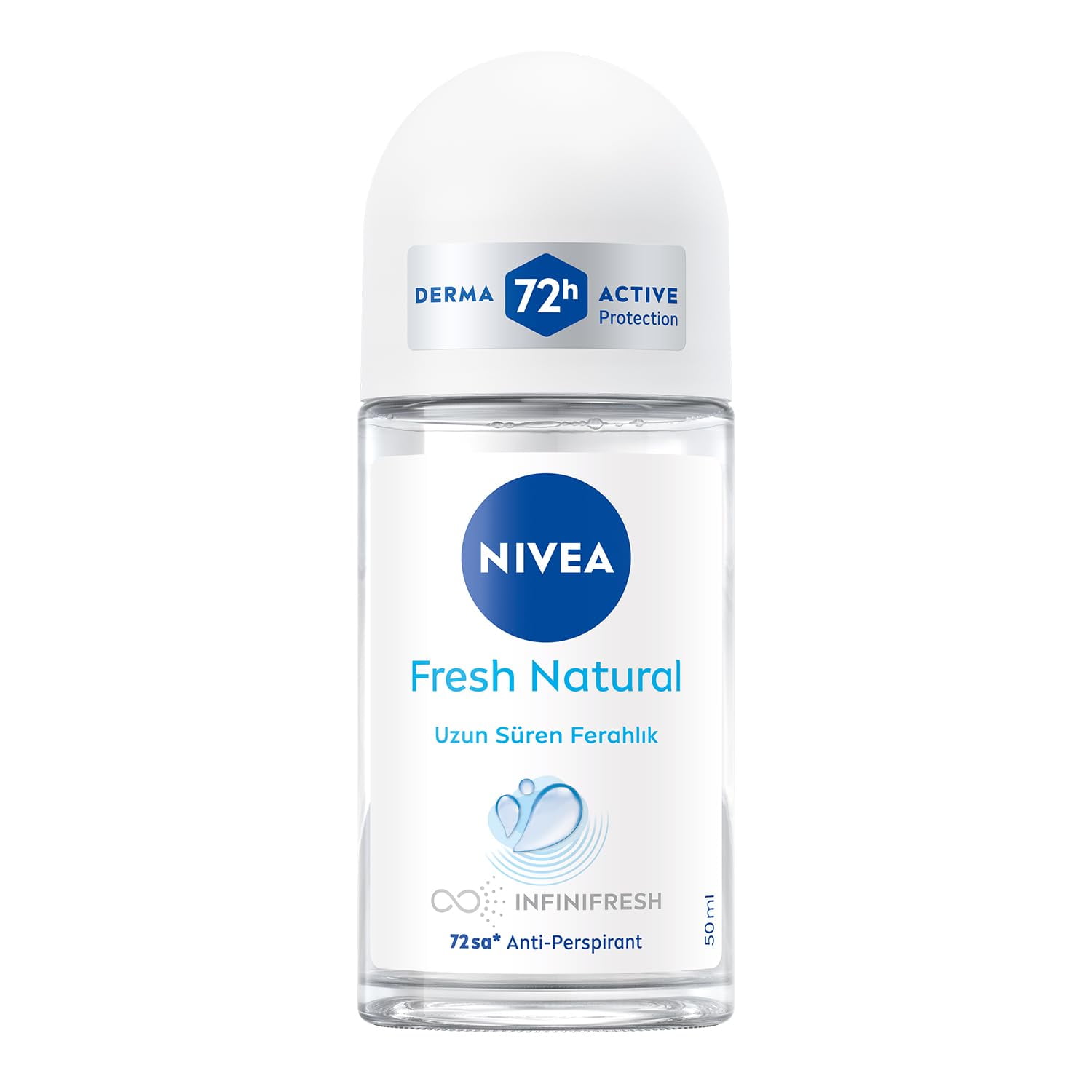 Nivea Fresh Natural Roll-On Deodorant Pack of 3 x 50 ml - Walmart.com