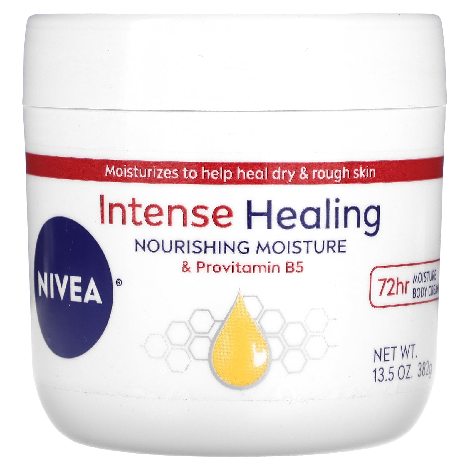 Nivea Intense Healing Cream, Moisturizing Body Cream for Dry Skin, 13.5 oz jar