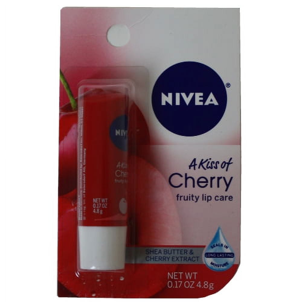 Nivea Lip Care A Kiss of Flavor Lip Care Stick Cherry (Pack of 32)