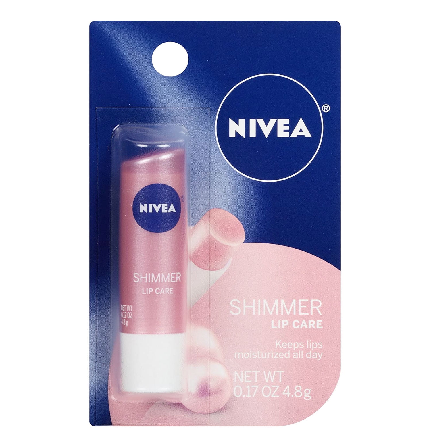 Nivea Lip Care Shimmer, 0.17 Oz., Pack of 6