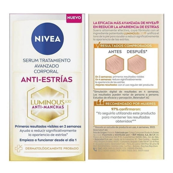 Nivea Luminous 630 Advanced Anti-Stretch Mark Treatment Serum 100 ml
