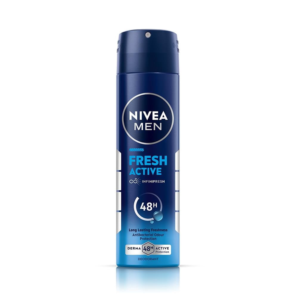 NIVEA, Men Deodorant, 150mL Pack of 3, Long-Lasting Freshness