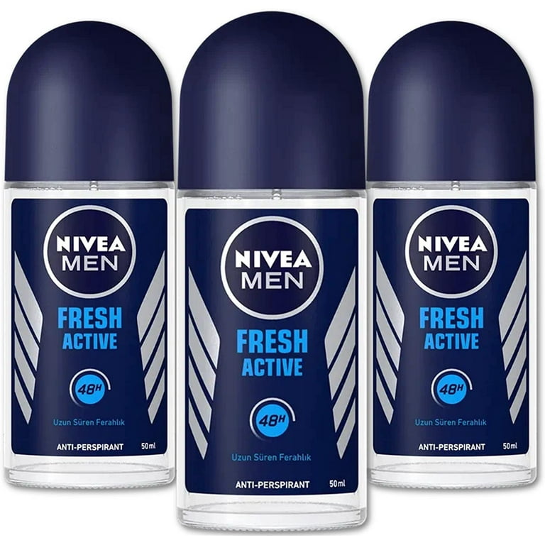 NIVEA Men Fresh Active Antiperspirant Gel, Ocean Extracts, 48-Hour