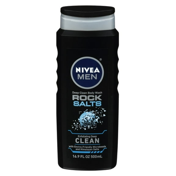 Nivea Men Body Wash Rock Salts Clean 16.9oz (Pack of 3)