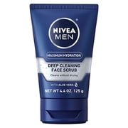 Nivea Men Maximum Hydration Deep Cleaning Face Scrub 4.4 oz Pack of 2