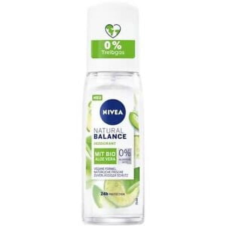 Nivea NATURAL BALANCE 0% Aluminum deodorant VEGAN atomizer spray
