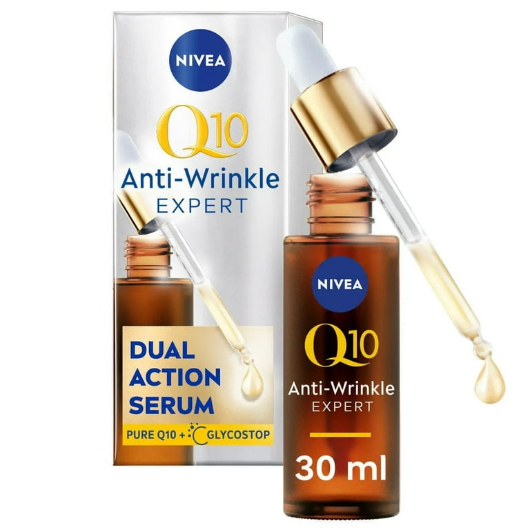 NIVEA Q10 シワ改善エキスパート ダブルアクションセラム (30ml) Nivea Q10 Anti-Wrinkle Expert Dual Action Anti-Glycation