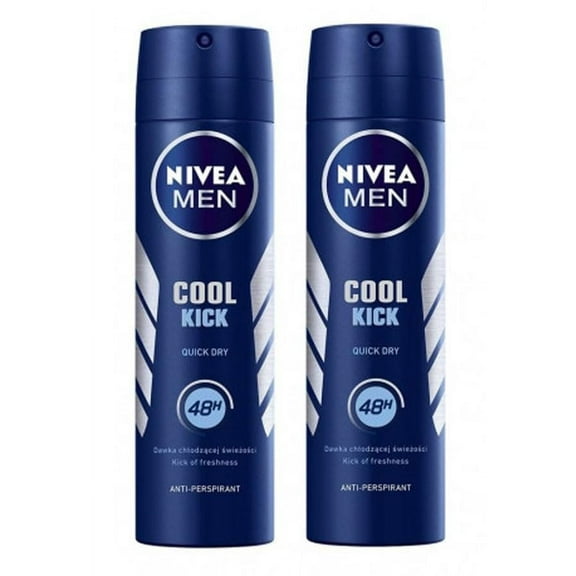 Nivea Quick Dry Cool Kick 150ml - 2 Pack 2x150ml