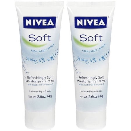 Nivea Refreshingly Soft Moisturizing Creme, Unisex, 2.6 Ounce