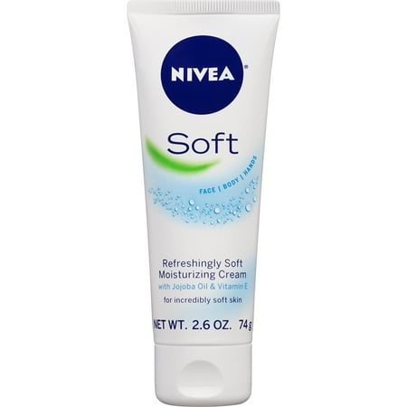 Nivea Soft Light Body Moisturizer Lotion, Jojoba Oil & Vit E, 2.6oz, 3 Pack