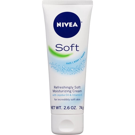 Nivea Soft Light Body Moisturizer Lotion, Jojoba Oil & Vit E, 2.6oz, 3 Pack