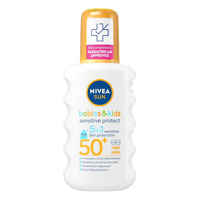 Nivea Sun Kids Sensitive Protect SPF 50+ Sun Lotion Spray 200ml / 6.8 fl.oz