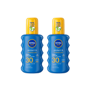 Nivea Sun Protect & Moisture Sun Cream Spray SPF30 200ml / 6.8 fl.oz - 2 Pack