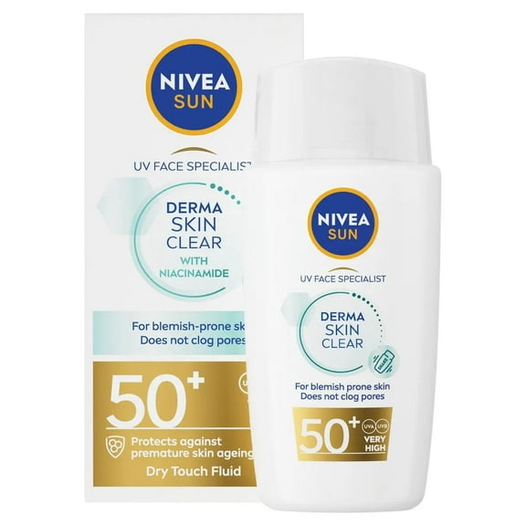 Nivea Sun UV Face Derma Blemish Control Anti-Blemish Complex Sun Fluid SPF50+ 40ml / 1.35 fl.oz