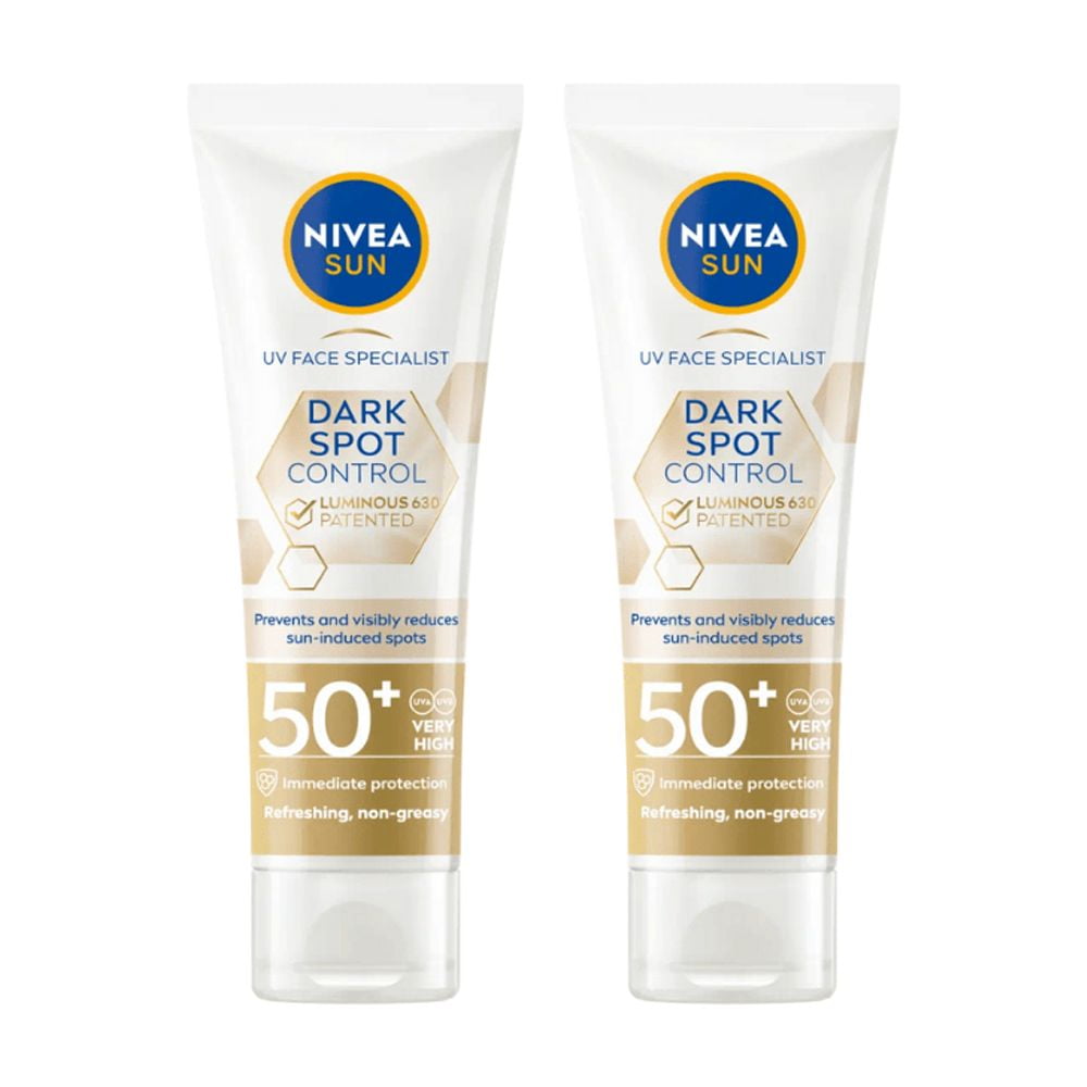 Nivea Sun UV Face Luminous 630 Spot Control Sun Fluid SPF50 40ml / 1.35 fl.oz - 2 Pack