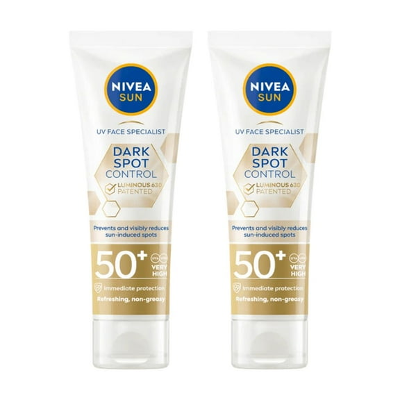 Nivea Sun UV Face Luminous 630 Spot Control Sun Fluid SPF50 40ml / 1.35 fl.oz - 2 Pack