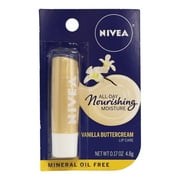 Nivea Vanilla Buttercream Lip Care, 0.17 Oz., Pack of 6