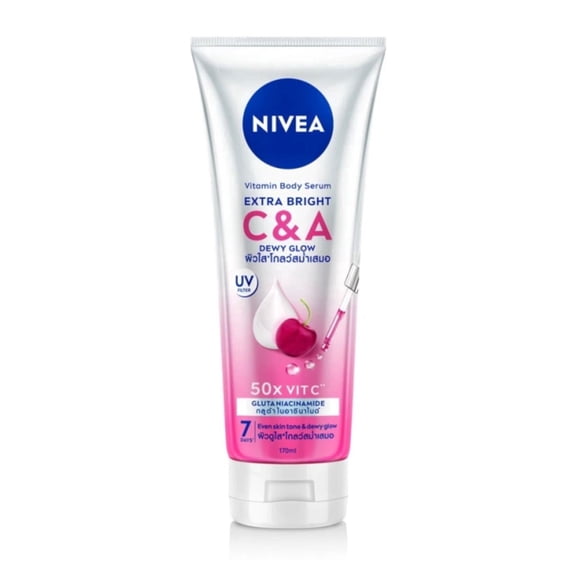 Nivea Extra Bright C A Vitamin Lotion For radiant even skin tone in 7 day Body lotion with concentrated vitamins 170ml