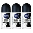 thumbnail image 1 of Nivea for Men Invisible for Black & White 48 Hours Deodorant Roll on 50 Ml. 3 Pack l, 1 of 2