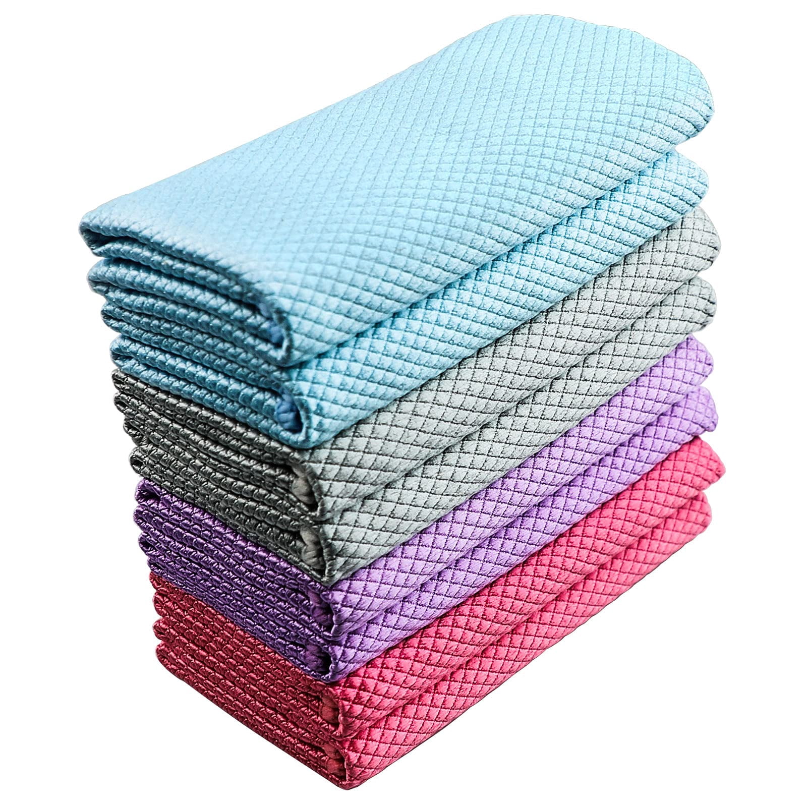 Niveaya Microfiber Glass Cleaning Cloth, Multi-Functional Reusable Lint ...
