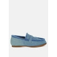 thumbnail image 1 of Nivena Fur Detail Denim Loafers, 1 of 5