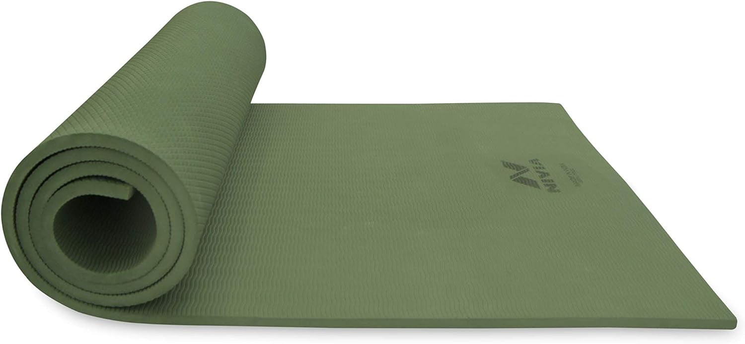 Nivia 1454MG 10 mm Anti-Skid Yoga Mat - Military Green