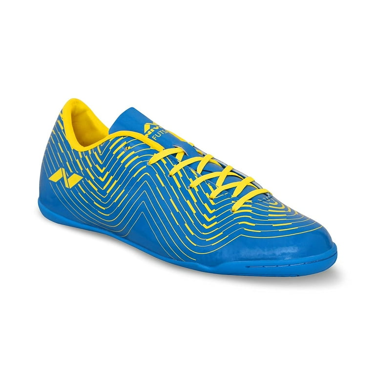 Nivia Encounter Football Shoes (Aster Blue/Yellow, 10 US