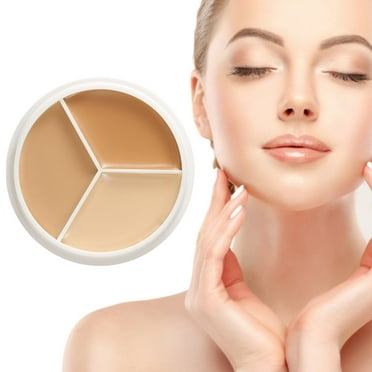 Niviya Clearance Concealer Elf Tri Color Concealer Pot Color Correcting Concealer for Dark Circles 3 Color Concealer Full Coverage Foundation Makeup Under Eye Brightener Corrector De Ojeras A