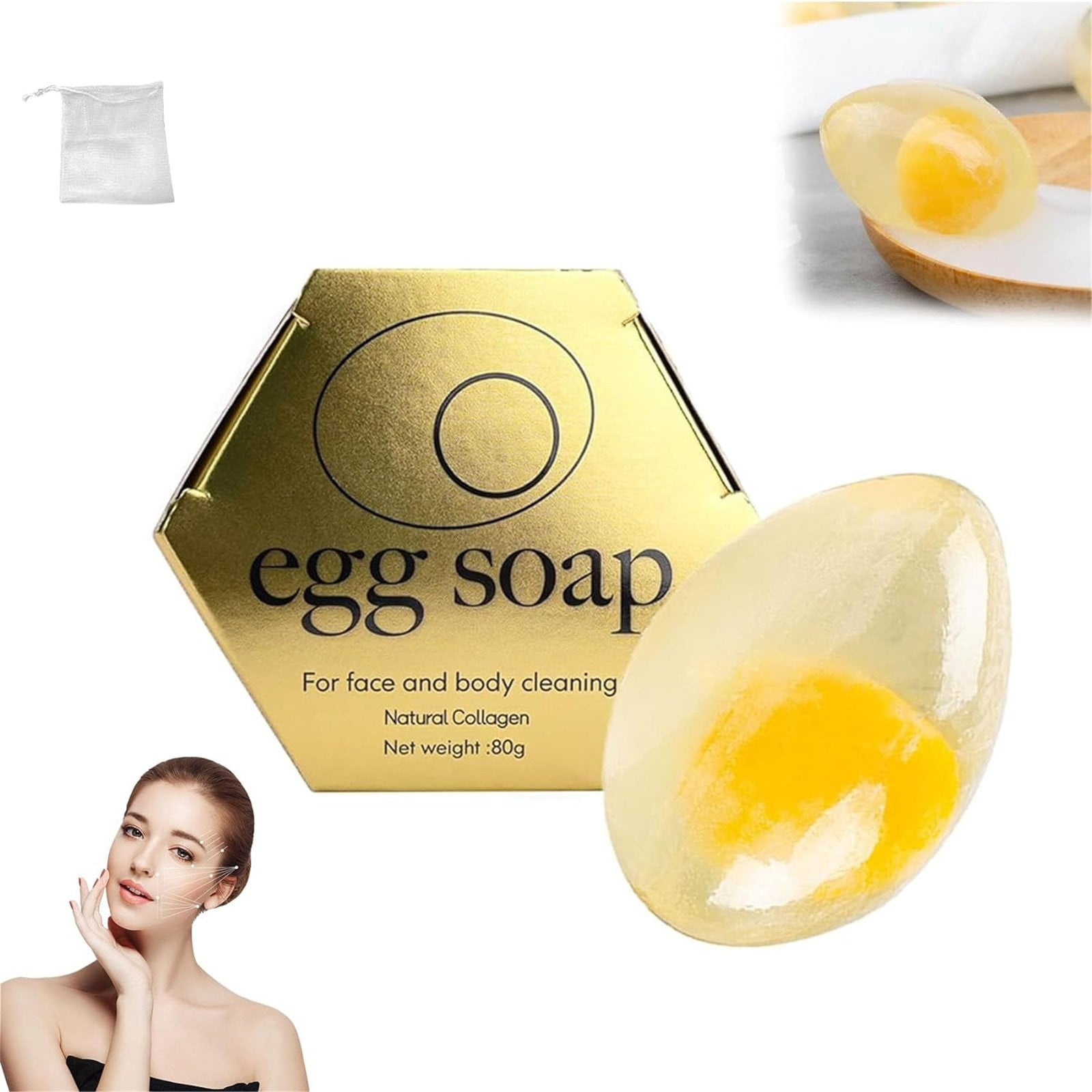 Niviya Clearance Personal Skin Care Egg White Soap 80g Eggwhite Soap