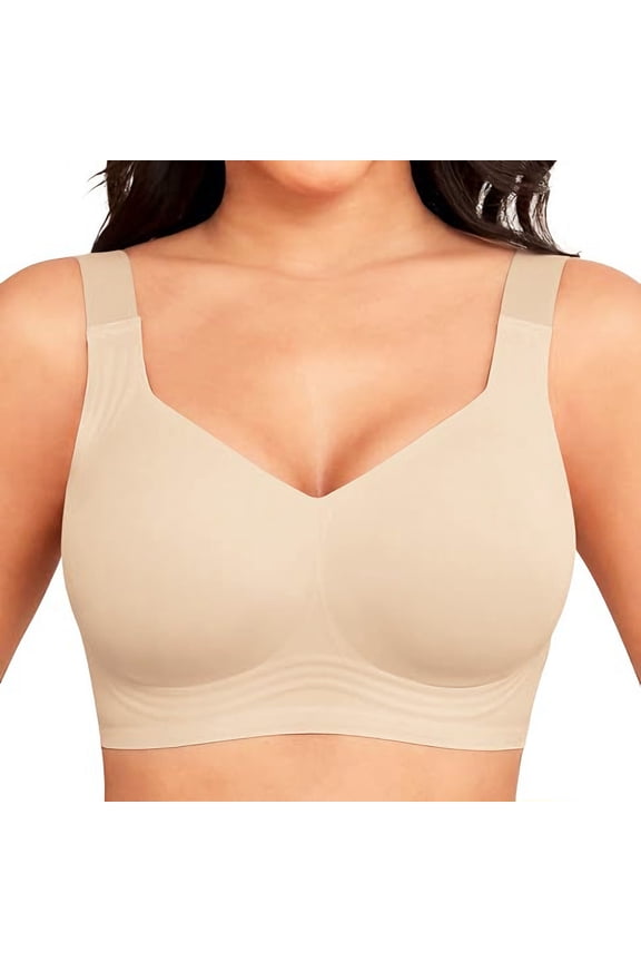 Seamless Bras for Women Plus Size Bras, Full Coverage Bras for Women, No Underwire Wireless Bras for Women