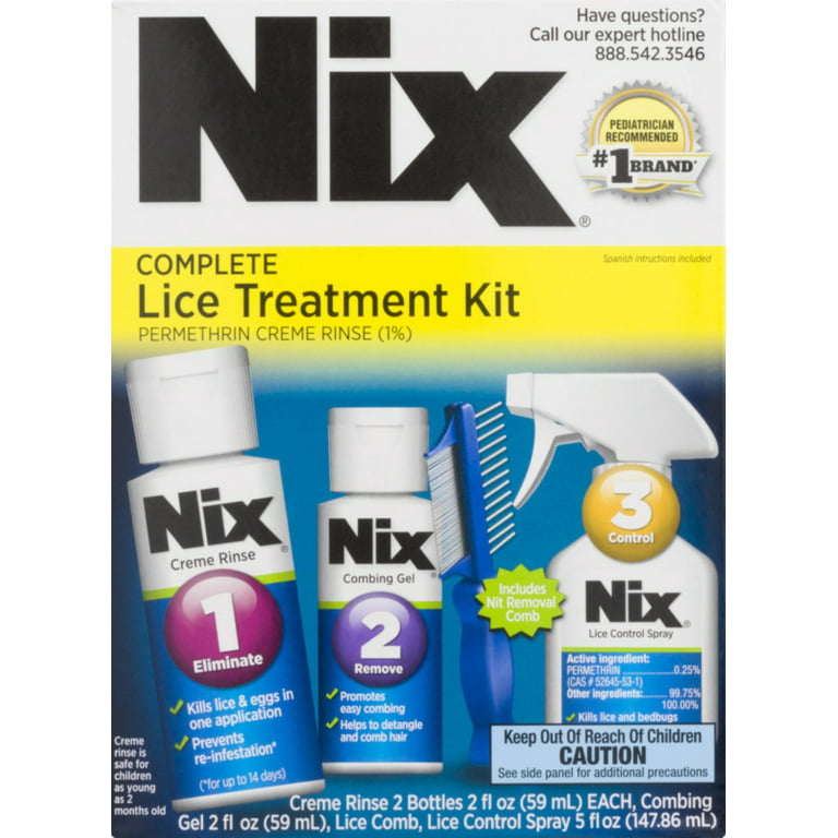  Nix Lice Treatment 2 oz (Pack of 4) : Health & Household