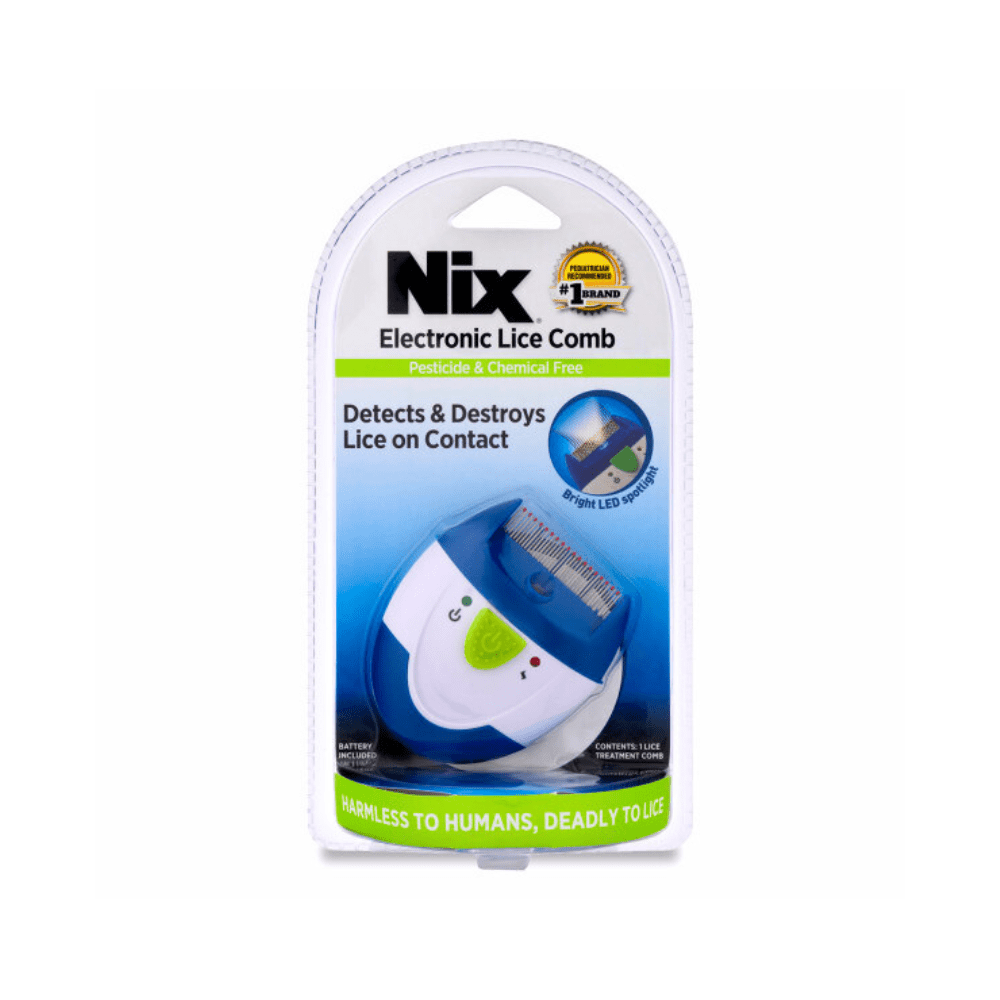 Nix Electronic Lice Comb Instantly Kills Lice & Eggs and Removes From