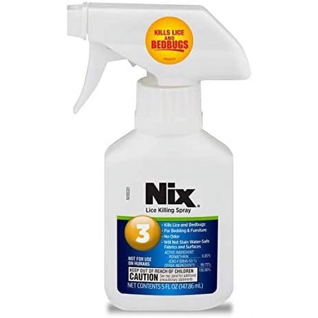 Nix Lice & Bed Bug Killing Spray for Home, Bedding & Furniture, 5 fl oz