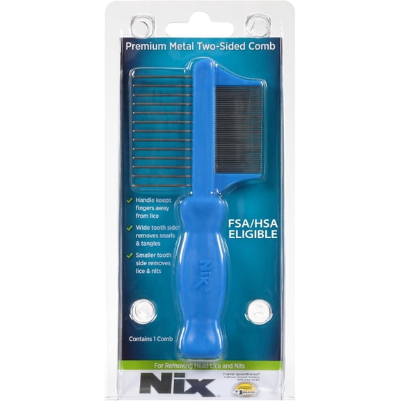 Nix Premium Metal Two-Sided Comb, 1 Each
