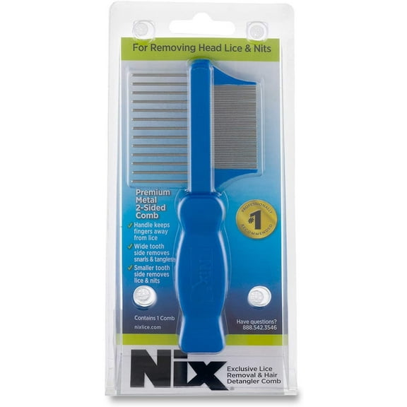 Nix Premium Metal Two Sided Lice & Nits Remover Comb