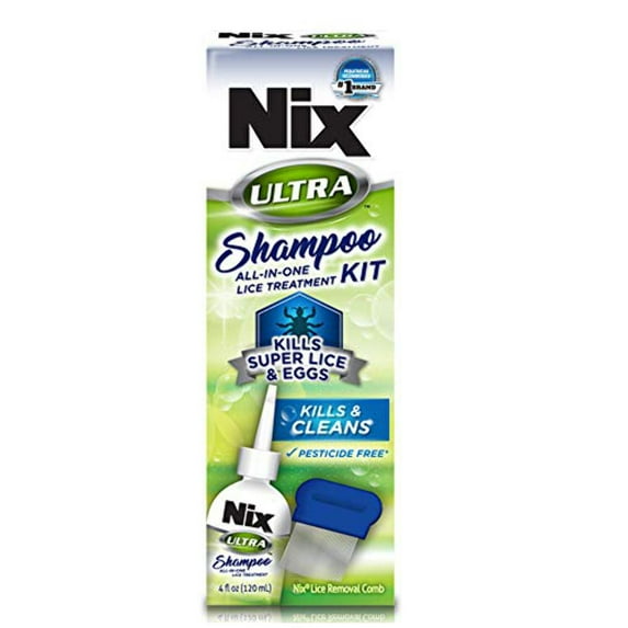 Nix Ultra Lice Shampoo Egg Removal Comb Lice Removal Treatment 4 oz