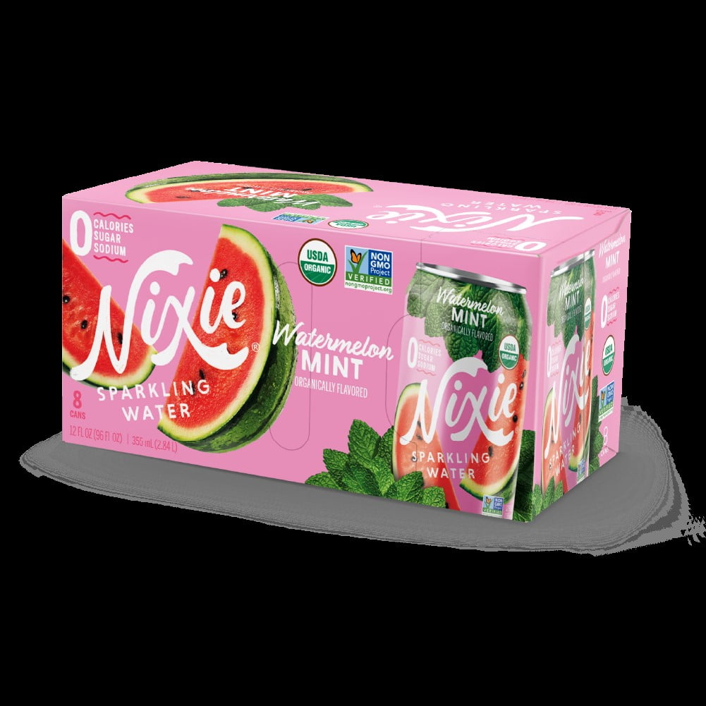 Nixie Sparkling Water Watermelon Mint, 12 fl oz