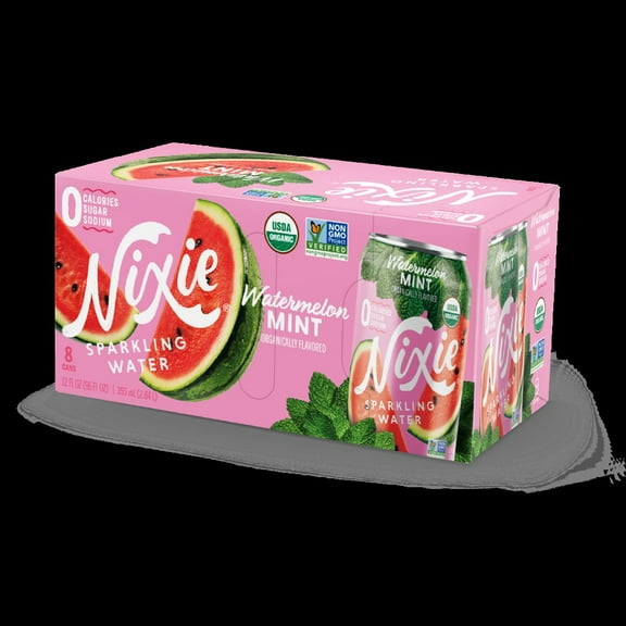 Nixie Sparkling Water Watermelon Mint, 12 fl oz