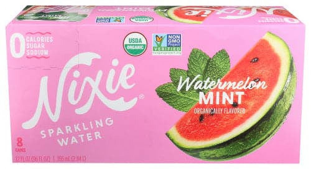 Nixie Watermelon Mint Sparkling Water, 8Pack, 96 oz Pack of 3