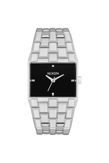 Nixon silver bezeled face woman’s watch Small Time Teller Watch | Silver / Pink | Women main image 2