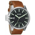 thumbnail image 1 of Nixon A1271037 Men's The Chronicle Black Dial Brown Leather Strap Lefty Watch, 1 of 4