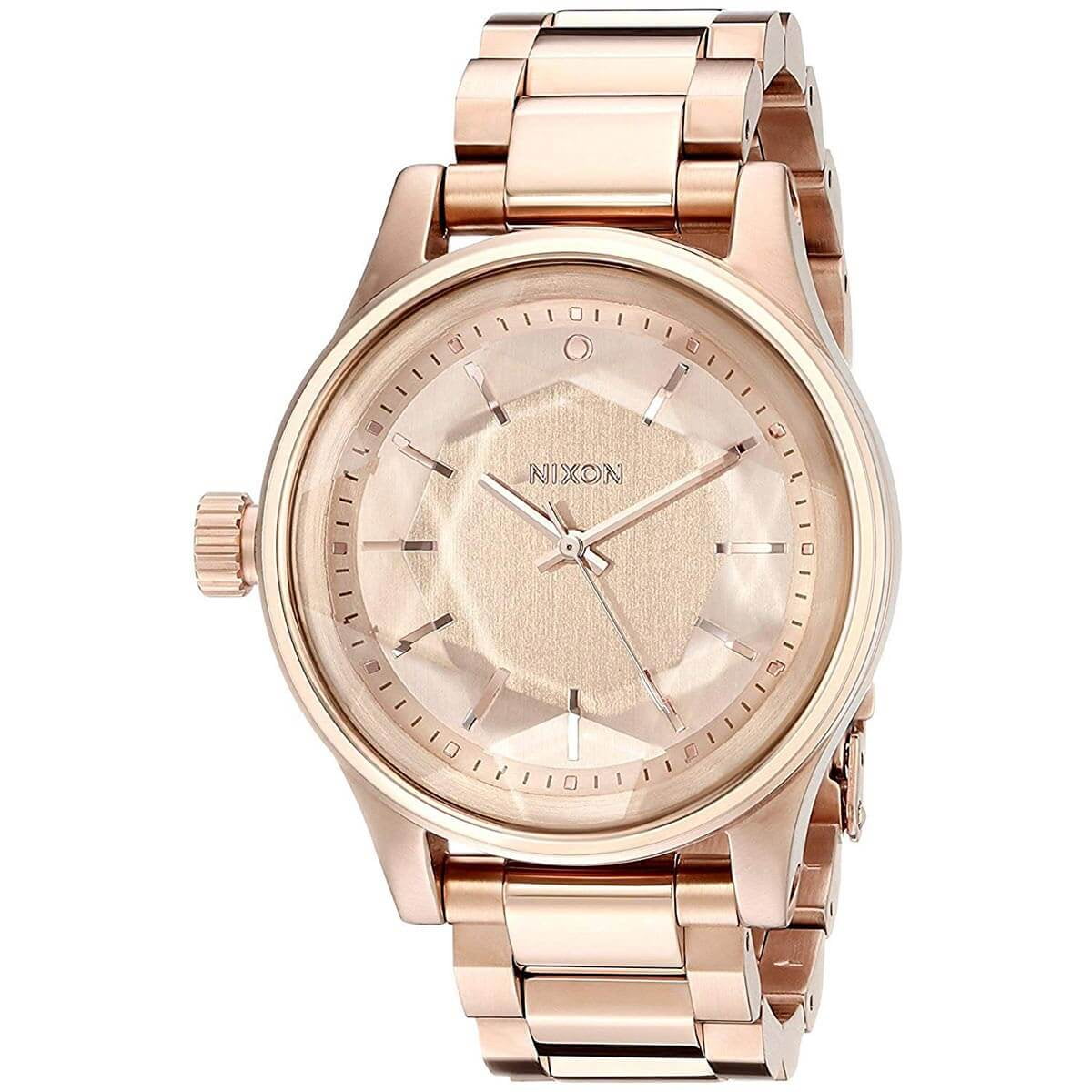Nixon facet 38 rose best sale gold