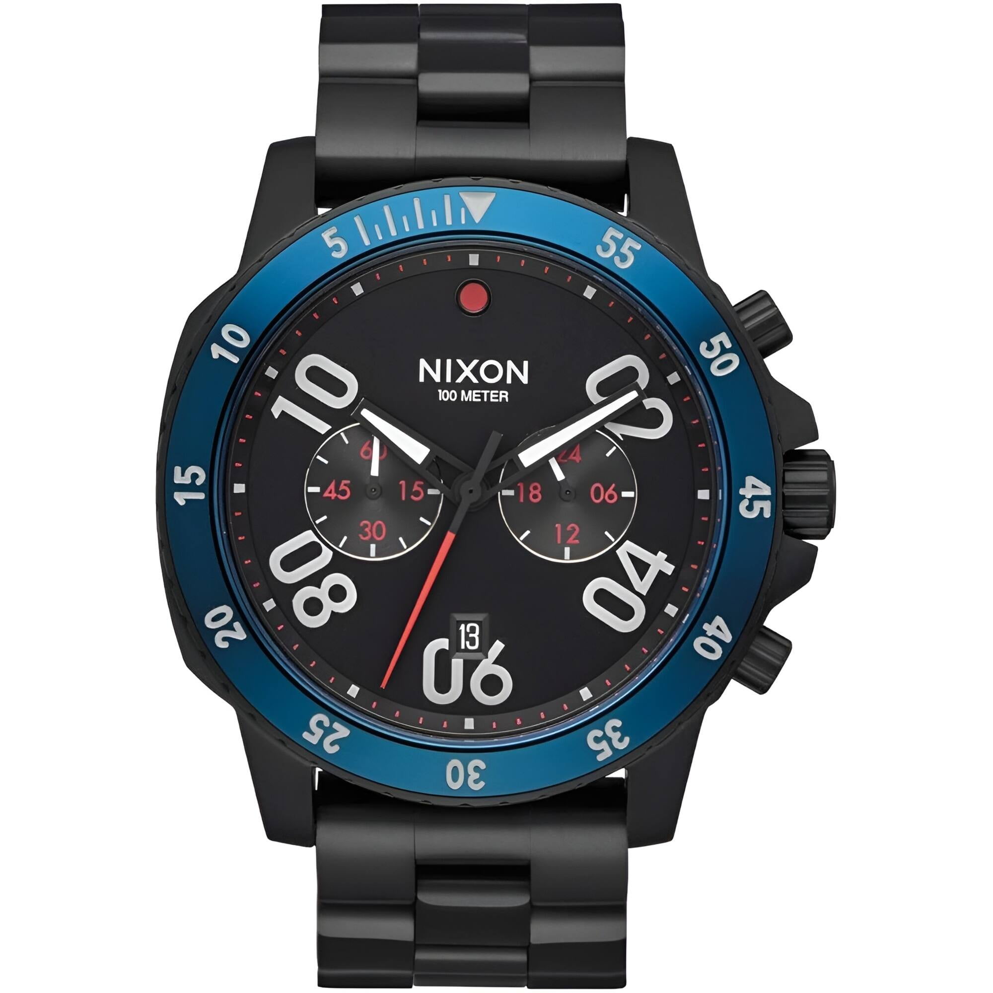 NIXON  腕時計 Time Teller Solar Watch | Silver / Dusty Blue Sunray | Unisex