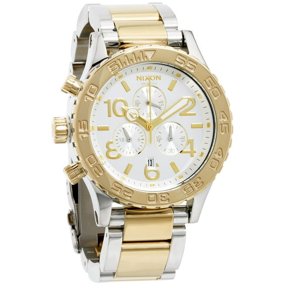 Nixon Men's 42-20 A0371431 Silver Stainless-Steel Quartz Watch