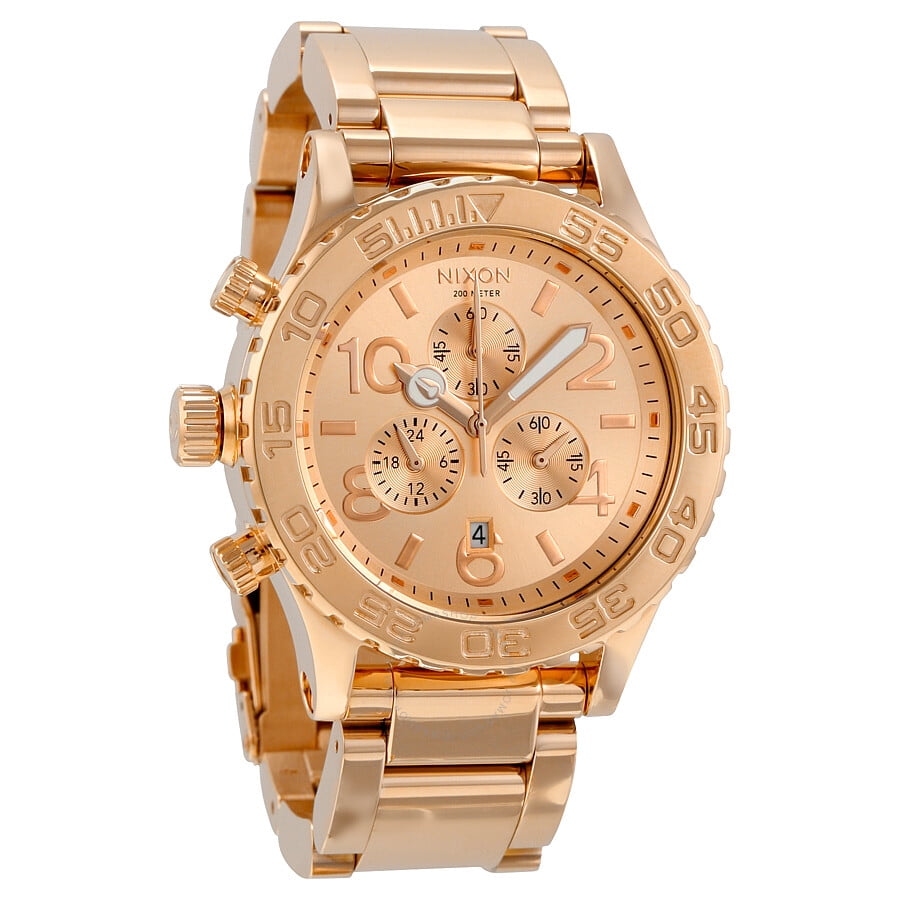 Nixon Men s 42 20 A037897 Rose Gold Stainless Steel Analog Quartz Watch Walmart