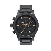 Nixon Mens 51-30 Chrono Black Stainless Steel Quartz Watch A083957, 51mm