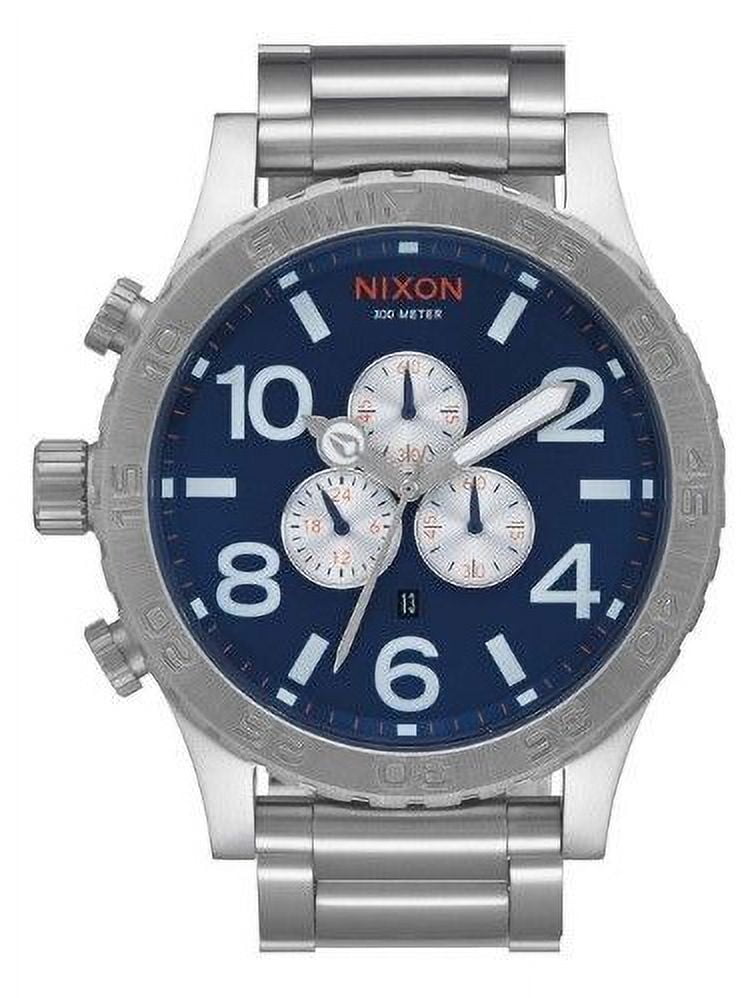 Nixon Men's '51-30 Chrono' Quartz Stainless Steel Watch, Color:Silver-Toned  (Model: A0831258-00)